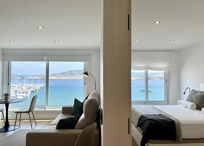 Holibai, Meiga, Apto Moderno, Vistas Al Mar Y Playa Cerca, Appartamento